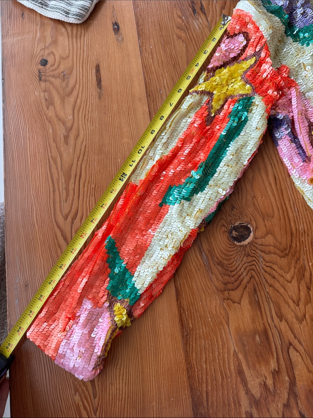 Nasty Gal Multicolor Sequin Star Cropped Blazer colorful Nashville festival - Picture 12 of 14